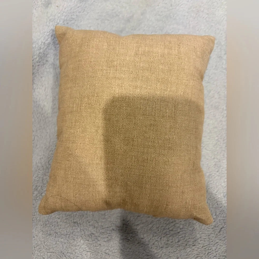Holiday Snowman Accent Pillow - Beige with Red Scarf